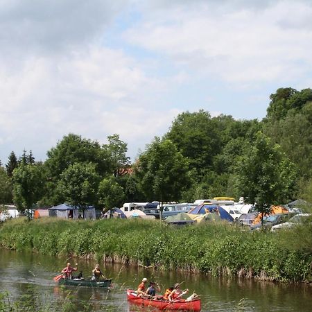Ferienwohnungen Am Campingplatz Trendelburg ภายนอก รูปภาพ